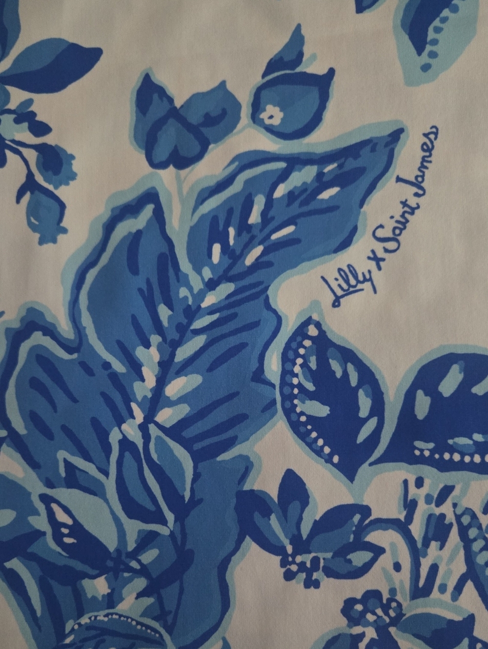 Lilly x Saint James Garde Cote MC Top, Azure Lilly Pulitzer - Picture 11 of 12